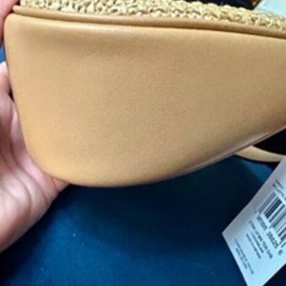 Coach Teri Straw Shoulder Bag - Picture 6 of 7